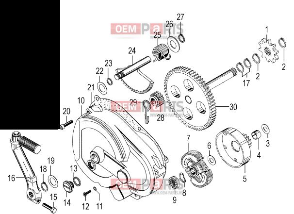 Motordichtsatz Für Malaguti Grizzly 50 RCX (1990-2000) Mit Motor S5N – Original Athena, Perfekter Dichtungsersatz